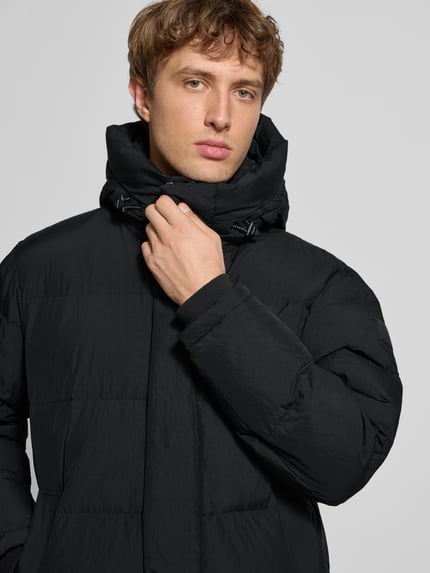 Tommy Jeans Relaxed fit lange donsjas met capuchon Zwart - 3