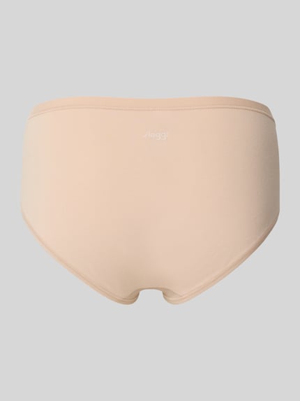 Sloggi Slip met labelprint, model 'GO DAILY' in een set van 3 stuks Beige - 3