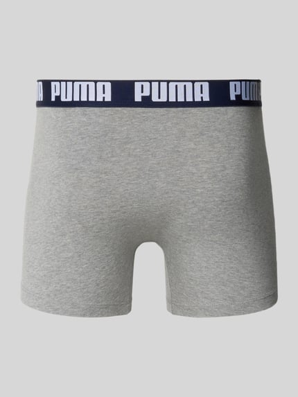 Produktfoto, Trunk aus Baumwoll-Mix im 6er-Pack Modell 'Everyday' von PUMA in meliertem Hellgrau mit elastischem Bund, Herren Pant & Trunk von PUMA
