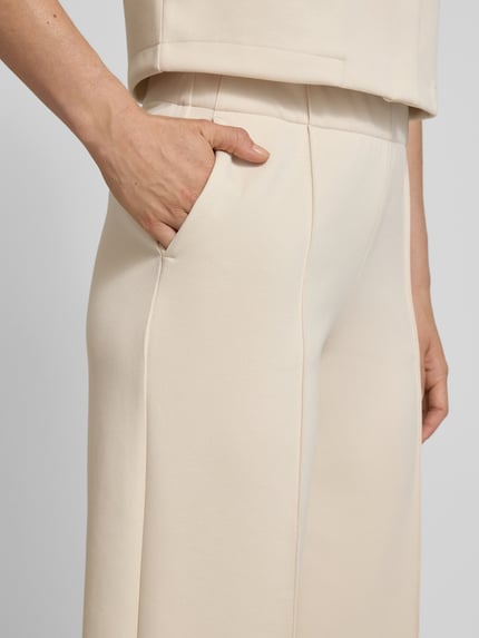 someday. Culotte mit Längsfalten und Gesäßtasche Modell 'Curilo line' Sand 3