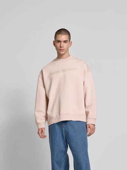 WON HUNDRED Bluza o kroju oversized z bawełny Różowy 4