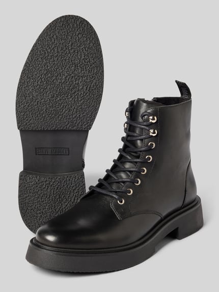 Steve Madden Schnürstiefel mit Label-Details Modell 'ZEKE' Black 4
