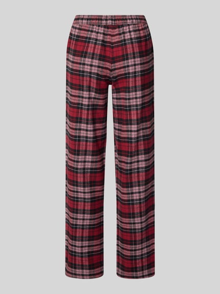 SCHIESSER Pyjama-Hose mit elastischem Bund und Tunnelzug Rot 3
