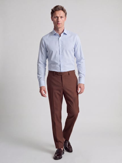 BOSS Slim Fit Businesshemd mit Kentkragen Bleu 1