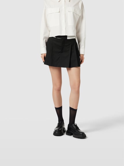 The Garment Spódnica plisowana o długości mini Czarny 4