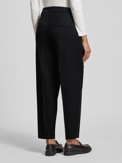 CAMBIO Broek met persplooien en met wol Model 'ELAINE PLEAT' Marineblauw - 5