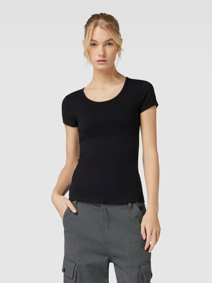 ONLY T-shirt met ronde hals, model 'LIVE LOVE' Black - 4