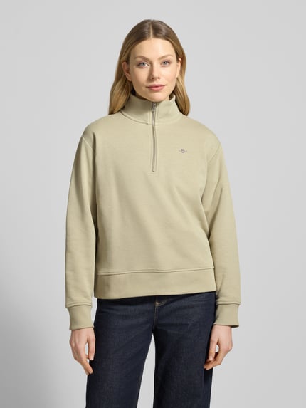 GANT Sweatshirt mit Baumwoll-Anteil Sand 4