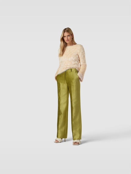 Victoria Beckham Sweter z dodatkiem wiskozy Beżowy 1