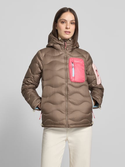 Peak Performance Steppjacke mit Reißverschlusstaschen Modell 'HELIUM' Taupe 4