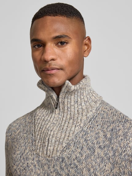RAGMAN Gebreide pullover met schipperskraag Bleu - 3