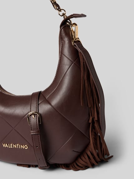 Valentino Bags Umhängetasche mit Fransen ASTRID Dunkelbraun 2