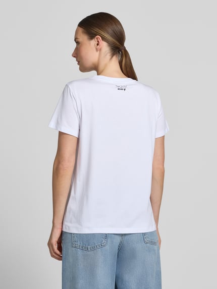 MOS MOSH Regular Fit T-Shirt mit Label-Emblem Modell 'Dala' Weiss 5