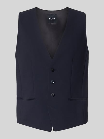Regular fit gilet van scheerwolmix Shop The Look MANNEQUINE