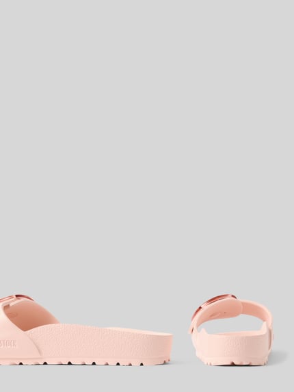 Birkenstock Slippers met reliëflogo, model 'Eva' Lichtroze - 2