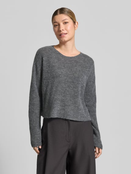 DRYKORN Gebreide pullover van alpacamix model 'MENY' Donkergrijs - 4