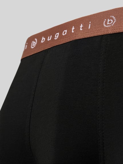 bugatti Pants mit elastischem Logo-Bund im 3er-Pack Black 2