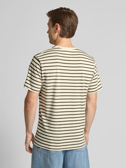 Wood Wood T-Shirt mit Rundhalsausschnitt Modell 'Ace' Beige 5