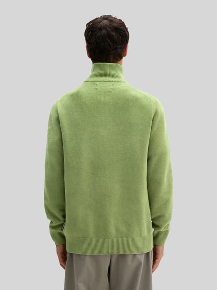 Marc O'Polo Pullover mit halblangem Reißverschluss Gruen 5