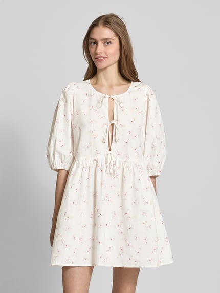 Gina Tricot Mini-jurk met vetersluiting Wit - 4