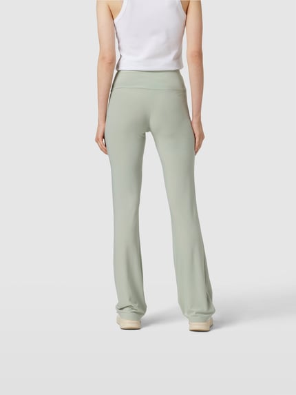 Norma Kamali Stretchhose mit elastischem Bund Hellgruen 5