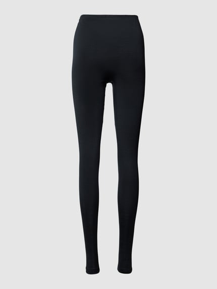 HANRO Kalesony długie o kroju slim fit z mieszanki wełny i jedwabiu Czarny 3