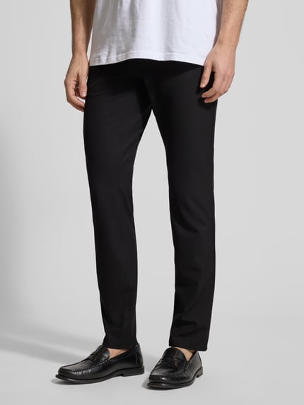 Brax slim fit broek met steekzakken model 'Chuck' Zwart - 4
