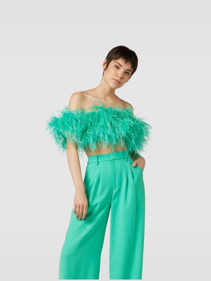 New Arrivals by Ilkyaz Ozel Crop Top mit Fell-Optik Apfel 4