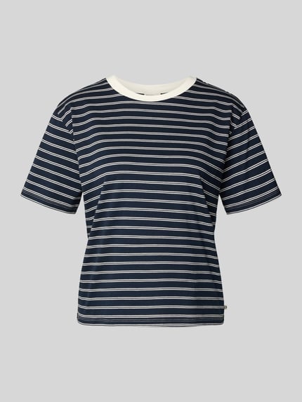 Tom Tailor Denim Boxy fit T-shirt van puur katoen Marineblauw - 2