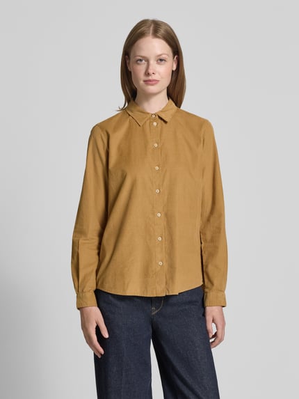 Marc O'Polo Regular Fit Hemdbluse aus Baumwoll-Lyocell-Mix Sand 4