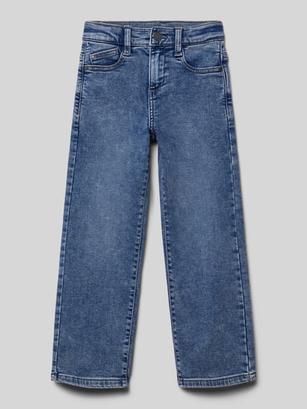 s.Oliver RED LABEL Slim fit baggy jeans van katoenmix Blauw - 1
