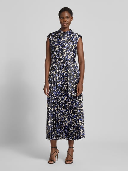 s.Oliver BLACK LABEL Tailliertes Freizeitkleid mit Bindegürtel Royal 4