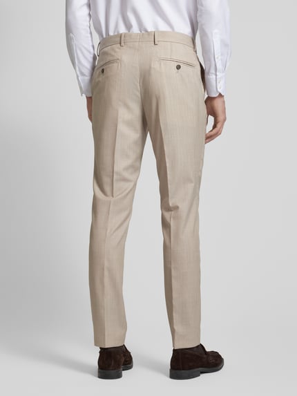 Pierre Cardin Regular Fit Anzughose mit Bügelfalten Modell 'Ryan' Beige 5