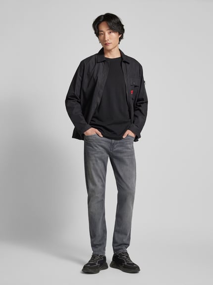 BOSS Jeansy o kroju slim fit z 5 kieszeniami model ‘Delaware’ Średnioszary 1