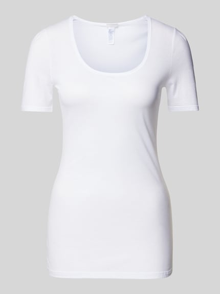 HANRO T-shirt z okrągłym dekoltem Biały 1