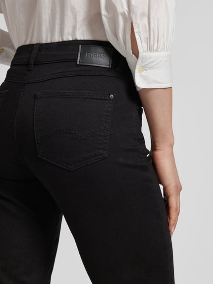 ANGELS Straight Fit Jeans mit Eingrifftaschen Modell 'Dolly' Black 3