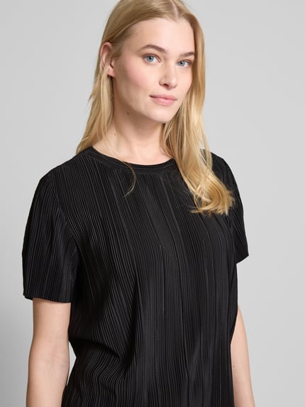 s.Oliver RED LABEL Regular Fit T-Shirt mit Plissee BLACK 3