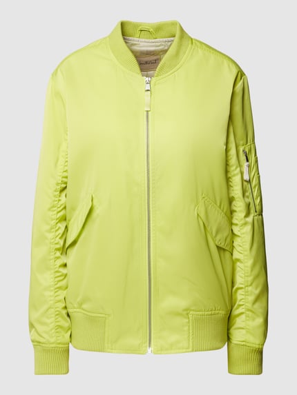 Smith and Soul Bomberjacke mit gerippten Abschlüssen Neon Gelb 2