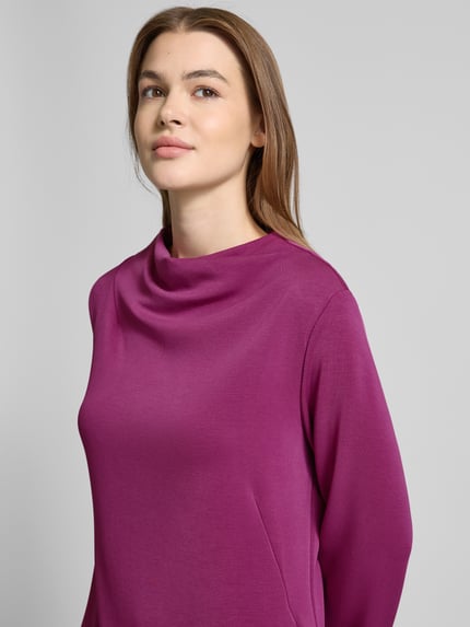 s.Oliver BLACK LABEL Loose fit sweatjurk met platte kraag Paars - 3