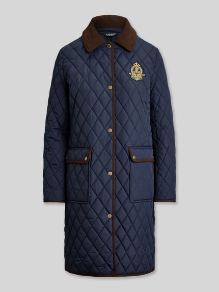 Lauren Ralph Lauren Regular Fit Steppmantel mit Logo-Stitching Marine 2