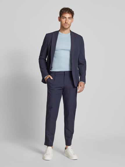 ROY ROBSON Slim Fit Chino mit Bundfalten Marine 1
