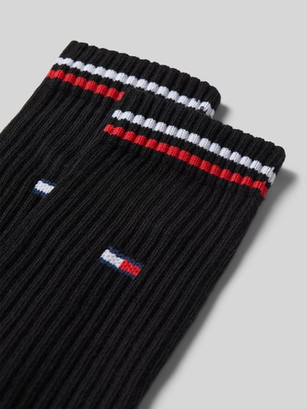 Tommy Hilfiger Socken mit Kontraststreifen im 2er-Pack Black 2