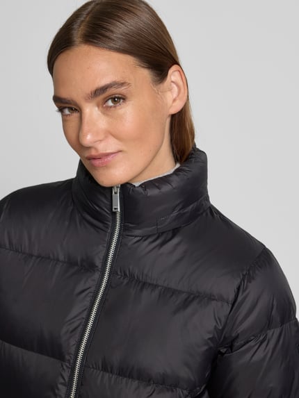 Calvin Klein Womenswear Pikowana kurtka ze stójką i zamkiem błyskawicznym dwustronnym Czarny 3