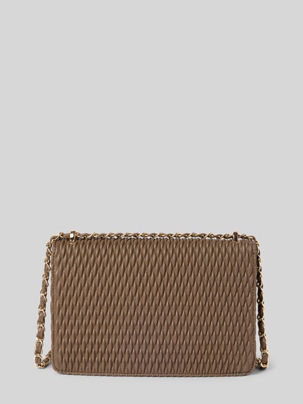 Valentino Bags Crosbodytas met labelapplicatie, model 'FREQUENCY' Taupe - 3