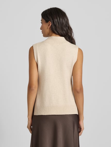 s.Oliver RED LABEL Regular Fit Pullunder mit Woll-Anteil Beige 5
