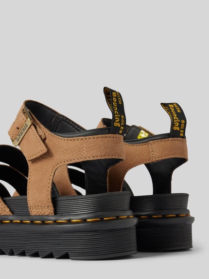 Dr. Martens Sandalen van leer met plateauzool Beige - 2