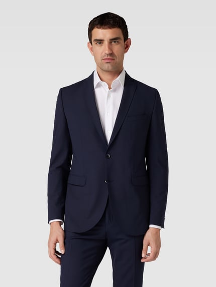CG – CLUB of GENTS Regular Fit 2-Knopf-Sakko mit Woll-Anteil Modell 'Caden' Marine 4