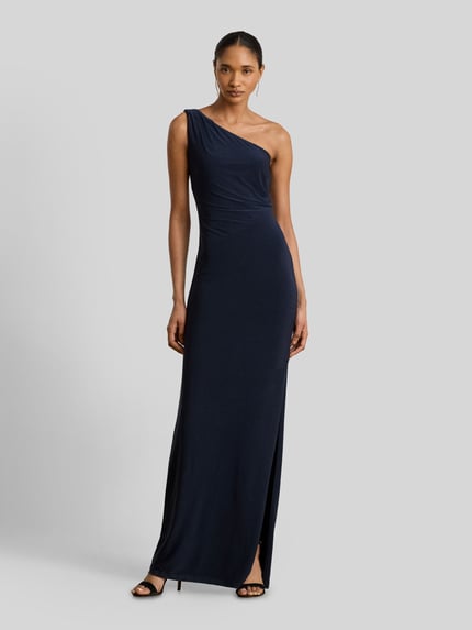 Lauren Ralph Lauren Nauwsluitende avondjurk met one-shoulderhals Donkerblauw - 4
