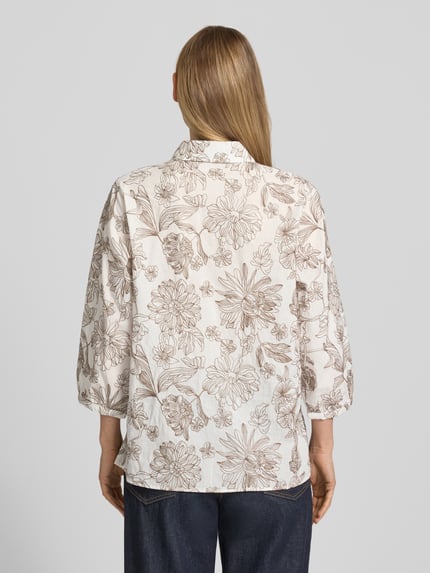 Brax regular fit overhemdblouse van puur katoen model 'VIKI' Lichtbruin - 5