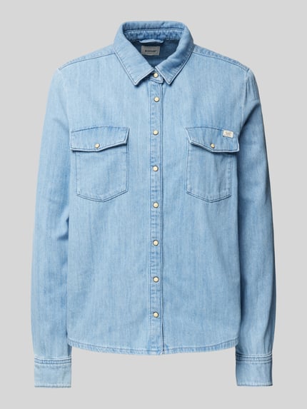 Mustang Regular fit jeansblouse met borstzakken, model 'Style Sedana' Jeansblauw - 2